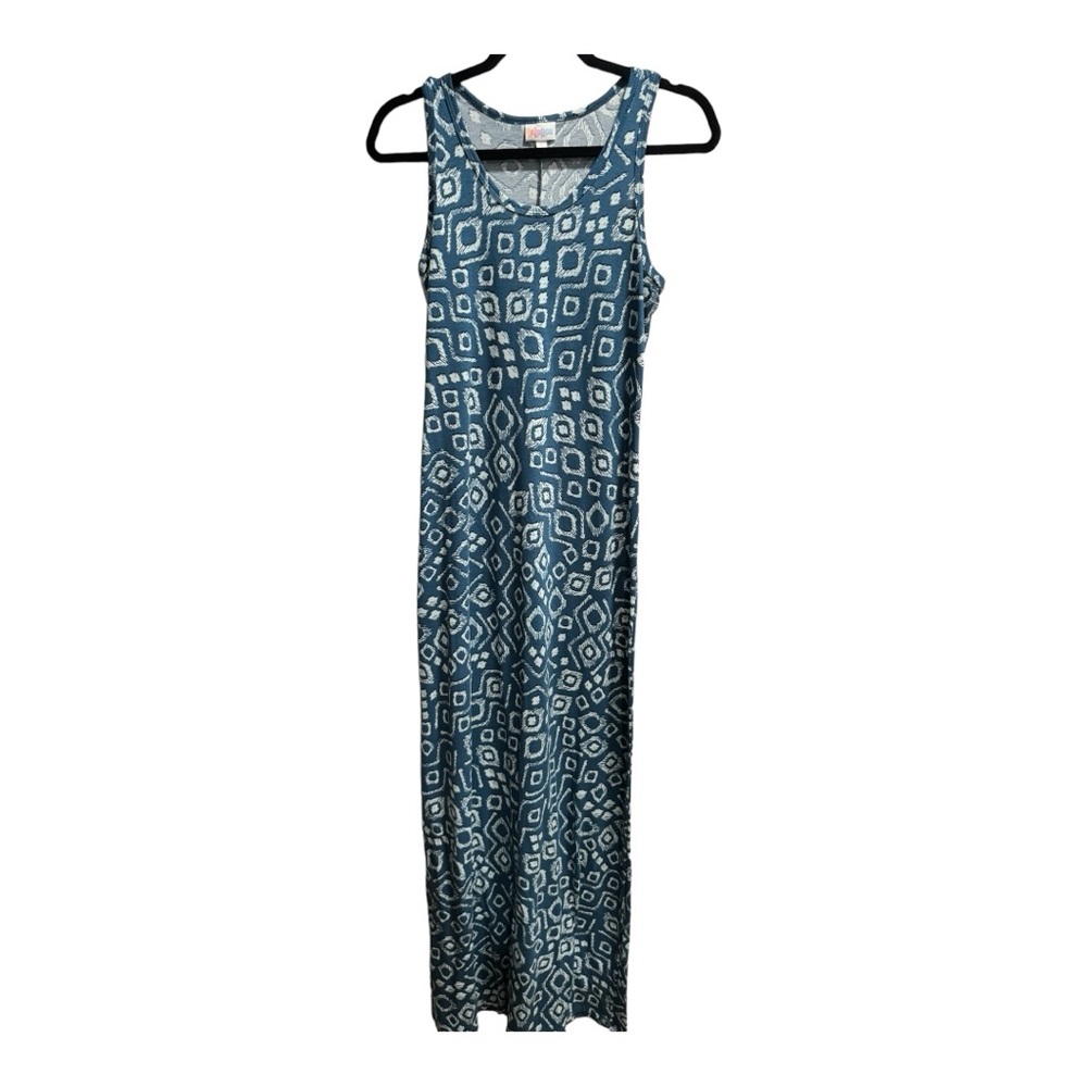 LuLaRoe Maxi Dress, Patterned, size Small, Blue colors